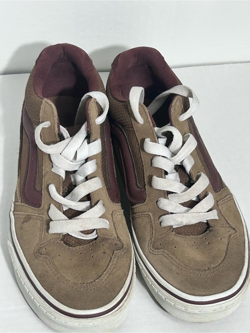 Vans Caldrone 500714 Skate Shoes Sneakers Suede Brown Mens Size 8